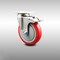 Service Caster 5 Inch 316SS Red Polyurethane Swivel Top Plate Caster with Total Lock Brake SCC-SS316TTL20S514-PPUB-RED - alternate 1